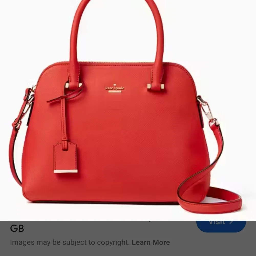 Kate Spade Vibrant Rosso Red Satchel‎